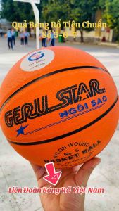 Bóng rổ Gerustar số 3.5.6.7 Bóng chính hãng . Tặng kèm kim + Túi lưới đựng bóng ( SHOP cam kết bóng chính hãng 100% )