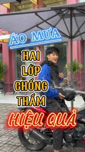 (ẢNH THẬT-BÃO SALE) Áo mưa nam nữ cao cấp 2 lớp chống thấm xuất khẩu Nhật Hàn