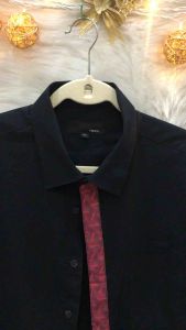 Áo Sơ Mi Nam Cách Điệu 2 hand Hàn Quốc hiệu REXIA- Size XL( #A150)