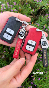 เคสกุญแจหนัง สำหรับ HONDA  ◾️กุญแจเหลี่ยม◽️ หนังแท้