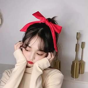 Ruy băng dây buộc tóc đuôi ngựa hình nơ dây cột tóc nơ cho nữ tiểu thư xinh xắn phong cách Hàn Quốc