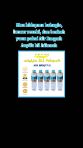 Air Ruqyah 600 ml/Air Ruqyah Sayai/Air ruqyah Asyifa bil hikmah