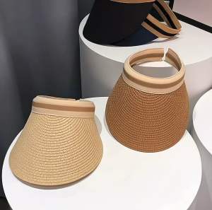หมวกสาน Vinsor หมวกกันแดด - หมวกสานครึ่งหัว - หมวกสานปีกกว้าง 101-104 หมวกแฟชั่นหญิง หมวกเที่ยวทะเล ไม่เสียทรง พร้อมส่งในไทย