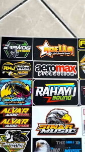 Stiker Audio & Sound System: Pilihan Stiker Vinyl Berkualitas