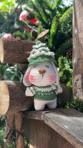 Thỏ Bunny đội mũ cây thông Noel quà tặng giáng sinh ý nghĩa