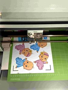 Gender Reveal Cake and Cupcake Topper ( machine cut waterproof )