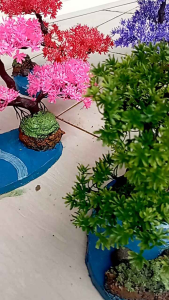 Aquarium aquascape bonsai sintetis tinggi 20cm