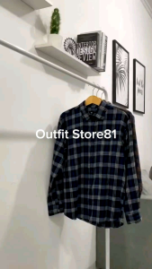 Kemeja Flanel Lengan Panjang casual motif kotak kotak cotton/kemeja cowok