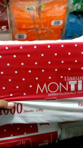 Tisu Montiss 1000 Sheets 2 play