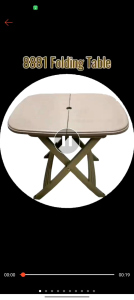 Plastic Mocha Folding Table
