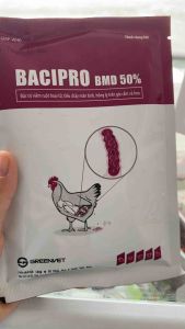 BACIPRO BMD 50% (100g) greenvet gói bột dứt điểm viêm ruột hoại tử tiêu chảy p.nhớt nhày p.cà chua p.lẫn máu cho gà đá gia cầm và gia súc khác