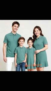 New fashion family set polo shirt fishtail dress cotton small to plus size wear 7colors OIE WUIU POIE PWUIU