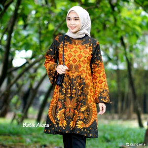 Aluna Batik Wanita Tunik Premium TBA 095