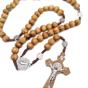 Kalung Salib Pria Kayu Rosario INRI / Kalung Rosario Salib Jesus High Quality - Men Cross Necklace / Kalung Kristen Keren / Gantungan Salib Mobil / Kalung Katolik Katholik Roma / Kalung Kristiani / Kalung Salib Kayu Rosario / Kalung Salib Cewek