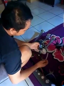 KLAKSON TELOLET 3corong+modul putus2 ala marco italy klakson angin 12v&24v