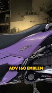 ADV 160 emblem - English style | With adhesive backing | Easy to install | Premium looking