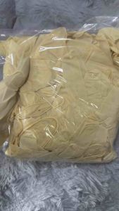 ถุงมือลาเท็กซ์ชนิดไม่มีแป้ง (งานแพค90ชิ้น) สีจำปา (สีธรรมชาติ)