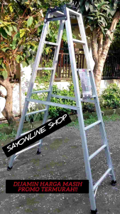 TANGGA LIPAT SUPER TEBAL BISA DITINGGIKAN ANTI PATAH BERKUALITAS TERMURAH