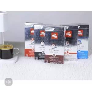 แบรนด์อิตาลี (อิตาเลี่ยน : Illy Coffee) สินค้านำเข้า 100% illy Capsule แคปซูลกาแฟ Ground coffee in capsules ตรา illy มี 5 รส ขนาด 57 กรัม 10 cap