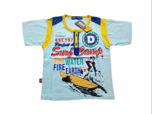 T-Shirt Kaos Oblong Anak Laki laki 4 - 5 Tahun Merk Domino