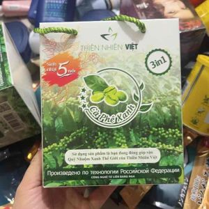 1 Hộp Cà Phê Xanh 30 gói - Thơm Ngon Kháng mỡ Thiên Nhiên Việt