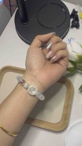 SG LOCAL - Handcrafted Serenity Crystal Bracelet – Lunar Veil - 10mm beads