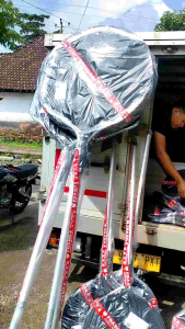 Serokan Ikan Ukuran Besar D 60 Bulat Tangkai 100