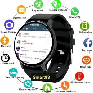 Smartwatch Jam Tangan Hp Android V8 New D18 tahan air fitness bluetooth monitoring Tidur remote music Camera pelacak kesehatan Sporty pintar Cod