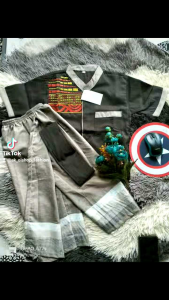 Sarkoci Anak Laki-Laki Terbaru Usia 1th-12th Bahan Katun Toyobo Lengan Pendek Bonus Peci