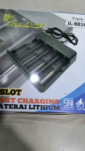 4slot Charger Baterai Li-ion Charge Universal 26650 18650 18500 18350 16650 16340 14650 14500 10440 Batre Cas Universal