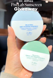Kem Chống Nắng Dr.Althea Aqua Glowing / Green Tea Fresh Sunscreen 45 ml – SPF50+ PA++++ Dưỡng Ẩm