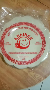 Kertas Nasi Coklat Bunga isi 250pcs