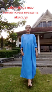 Balena Midi Dress Bahan Crinkle Airflow: Desain Elegan & Dress Kekinian Terbaru