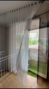 Vitrase Smokring Vitrase Poil Polos Putih Gorden Siang