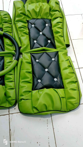 Sarung jok /cover jok mobil Hino lohan 500/ fuso model sofa kancing plus bonus sarung stir Aksesori Kulit Sintetis Mobil Varian Warna Jok Mobil - Lazada