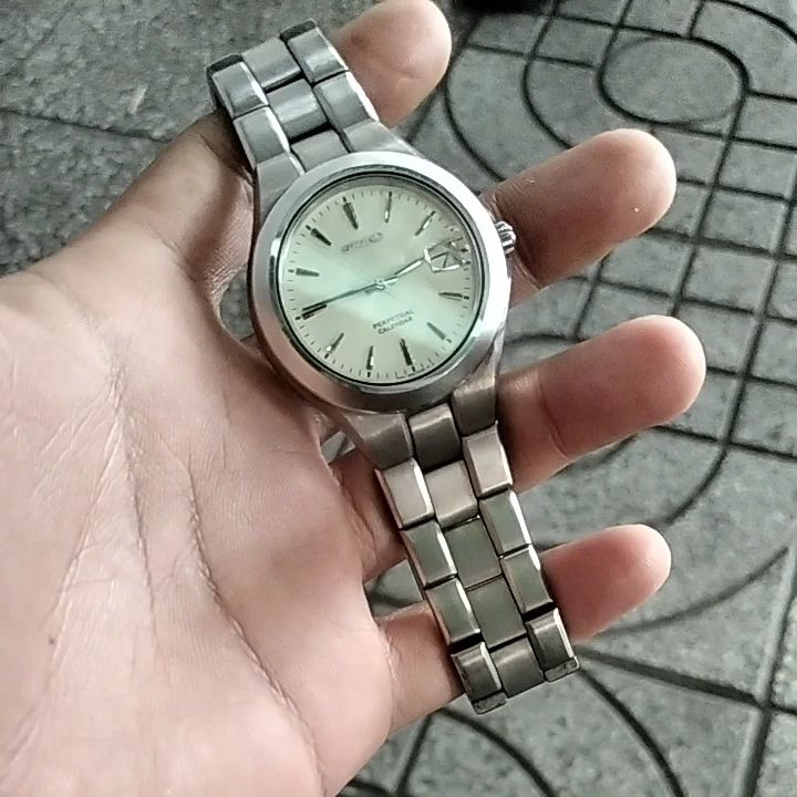 Seiko Perpetual Calendar Titanium Bf32 004a Đồng Hồ Pin Nam Seiko