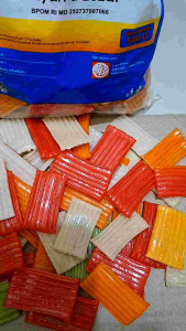 KERUPUK MENTAH SISIR WARNA WARNI RASA BAWANG / KRUPUK MENTAH JB RENYAH DAN LEZAT