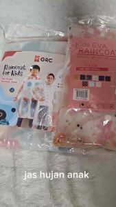 Jas Hujan Anak Karakter Hoodie Murah EVA Ponco Lengan