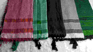 Grosir Surban - isi (10pcs) Sorban Palestine Kuncir Motif Jagung/Kotak Catur