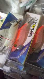 SKYGITZ MALAYSIA Squid Play S Egi Sutte 1.5# 2.2# Candat Sotong Killer Wooden Shrimp Luminous Squid Jig Umpan Killer