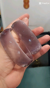 Vòng tay đá Mắt Mèo Cắt giác Tím khói bản hẹ 2.5 sen phiên bản giới hạn cao cấp sang trọng cho nữ.