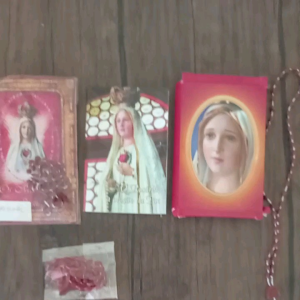 Kalung Rosario Rohani Kristen Katolik Bahan Manik Bertali Plastik