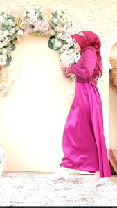 Gamis Dress Brokat Mewah Wanita Model Terbaru Pesta Kondangan Slavina Maxi