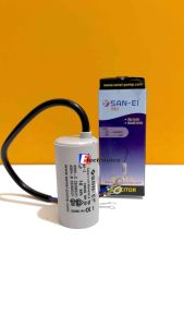 Kapasitor 10uF / Kapasitor Pompa Air San-Ei 10uF Bulat / Kapasitor Pompa Air Bulat