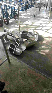 ตักข้าวสาร ตักแป้ง ตักอาหารแห้งเสตน 0.8มม การเชื่อมต่อแบบอาร์กอน ด้ามจับแข็งแรง