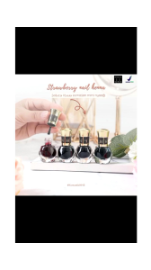 strawberry nail henna kutek sah utuk sholat hena halal sah untuk sholat 5ml