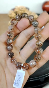 Natural High Gred Black Gold Super Seven Crystal Beads Bracelet BS05
