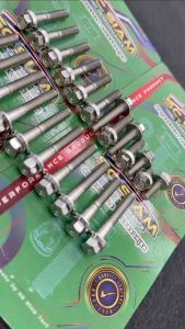 SC SIAM CNC CONCAVE CRANKCASE BOTLS SET FOR HONDA WAVE 100/ 110 23PCS STAINLESS CNC FINISHED