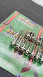 SC SIAM CNC CONCAVE CRANKCASE BOTLS SET FOR CLICK 125i 13PCS STAINLESS CNC FINISHED