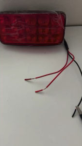 ไฟหลังคารถบรรทุก 24V ไฟท้ายรถบรรทุก 24V shiliduo รุ่นกระพริบได้ ไฟเลี้ยว ไฟท้าย ไฟถอย ไฟสีเหลี่ยม ไฟแต่งรถ จำนวน 1 ชิ้น